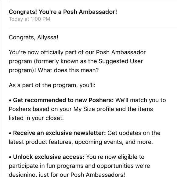 I’m a posh ambassador!! - Picture 1 of 1